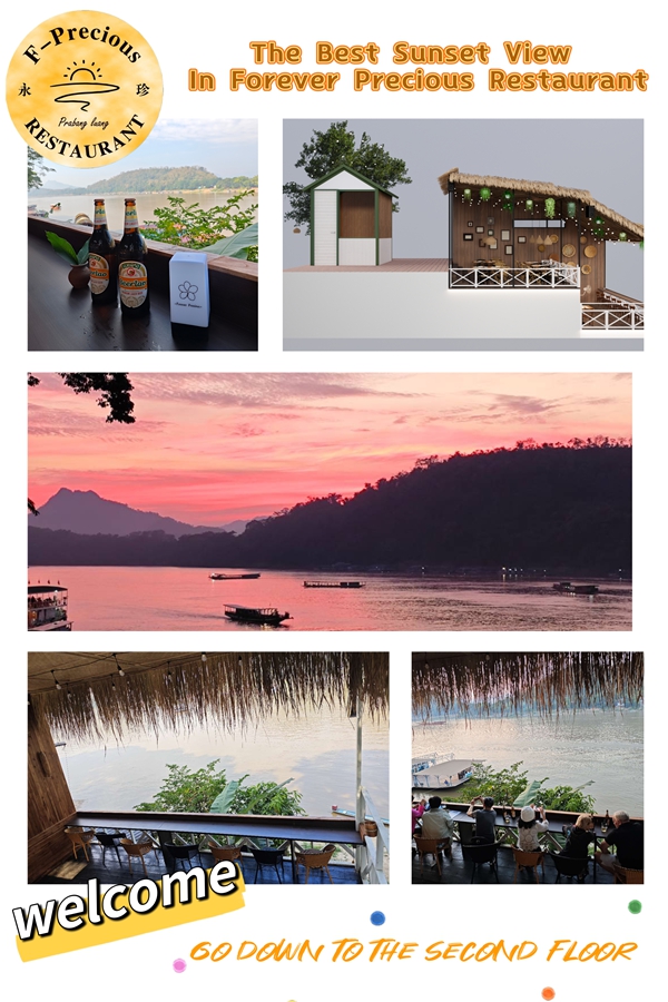 永珍餐厅-绝美日落湄公河景
